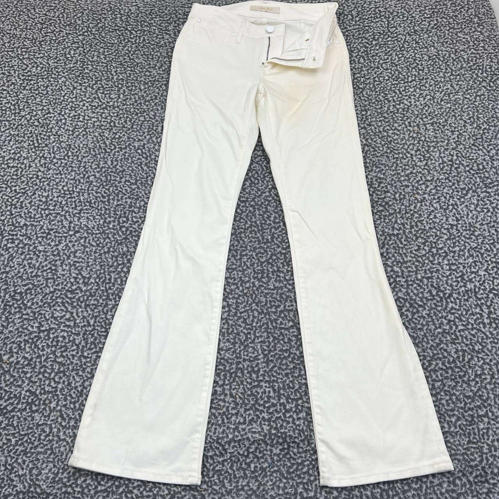 Mavi Gold Jeans Women 27x32 White Mid Rise Bootcut Pants Denim Outdoor New
